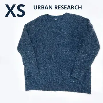 URBAN RESEARCH 다크 블루 크루넥 스웨터 니트
