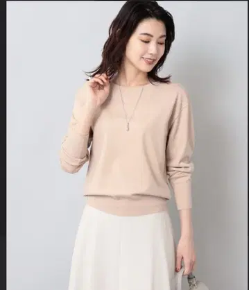 새상품 UNTITLED 언타이틀 비너스 레이온 라메 니트 베이지 2