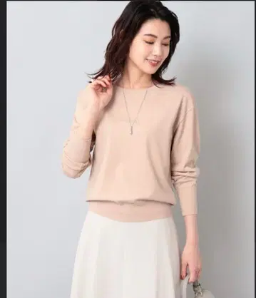 새상품 UNTITLED 언타이틀 비너스 레이온 라메 니트 베이지 2