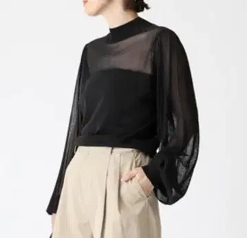 Deuxieme Classe 23SS 실크 쉬어 퍼프 니트