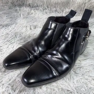 새상품급 CESARE PACIOTTI 가죽 신발 사이드 벨트 24.5