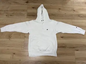 [ 새상품급 ] Champion 리버스 위브 화이트 후드티 L 사이즈