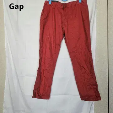 Gap 테이퍼드 치노 팬츠 34x30 레드 계열 빅사이즈 루즈핏