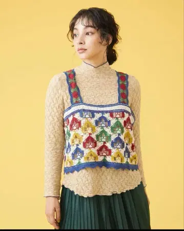 호코모모라 니트 베스트 텐트 패턴