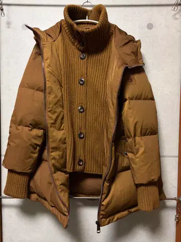 새상품급 TOMMY HILFIGER 다운 자켓 브라운 M