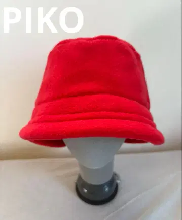 PIKO 플리스 원단 햇 빨간색