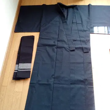 다크 네이비 기모노 세트 오비 포함