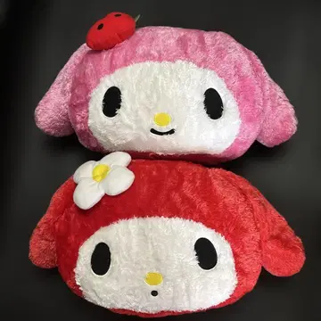 쇼와 레트로 초레어 마이멜로디 봉제 인형 쿠션 2개 세트 레어