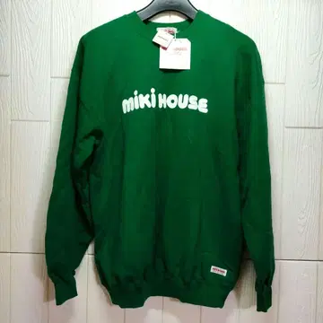 [ 귀중 미사용 ] 미키하우스 맨투맨 그린 L