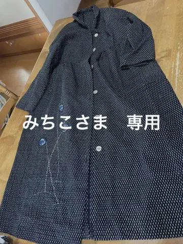 빈티지 원단 리메이크 무늬 원피스 코트 눈사람 스타일 꽃 패치 핸드메이드
