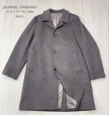 저널 스탠다드 메리노울 하운드투스 스텐카라 코트 L 140s
