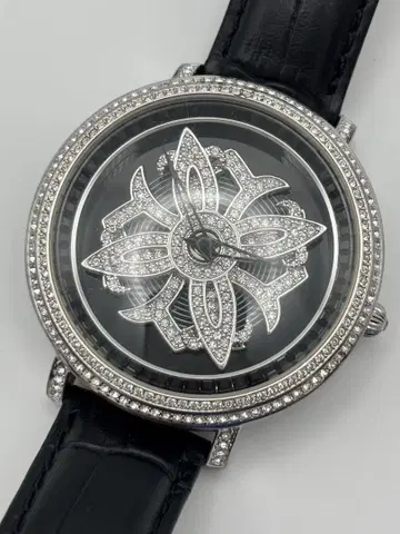 Anne Coquine 앙코키누 크로스 손목시계 블랙 부동