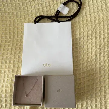 ete K10 PG 다이아몬드 목걸이 핑크 골드