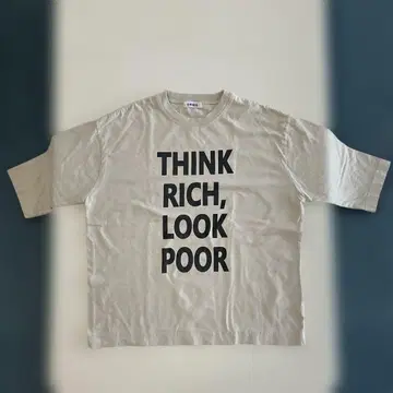 OMNES THINK RICH, LOOK POOR 티셔츠 L 사이즈