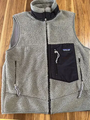 patagonia 메이드인USA 플리스 베스트 S 모스그린