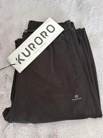 KURORO 블랙 캐주얼 팬츠