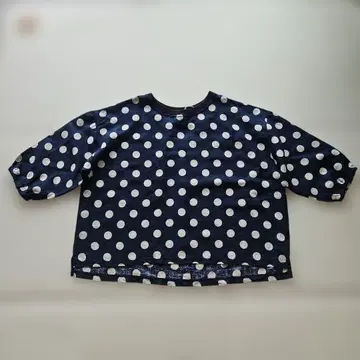 새상품급 NATURAL LAUNDRY/린넨 풀오버/네이비 x 아이보리