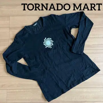 [ TORNADO MART ] 블랙 긴팔 티셔츠