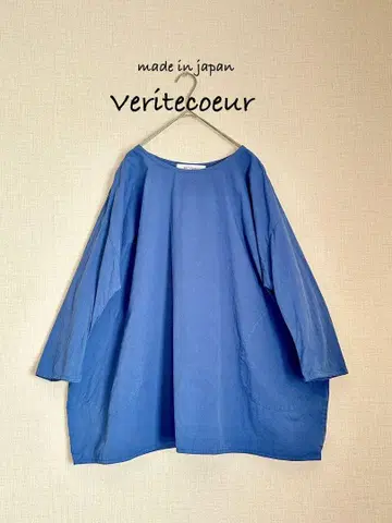 Veritecoeur 일본제 코튼 7부 소매 블라우스