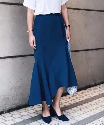 ANERI VINTAGE 비대칭 스커트