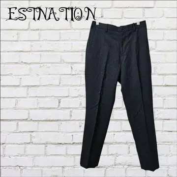 새상품급 ESTNATION 다크 그레이 슬랙스 지퍼 플라이
