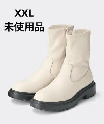 [미사용] GU 울트라 스트레치 볼륨 밑창 부츠 XXL 화이트