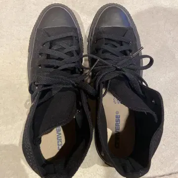 Converse 블랙 하이컷 스니커즈