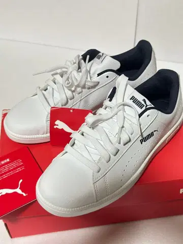 컨디션 최상 미사용 PUMA 푸마 스니커즈 24.5cm 화이트 네이비