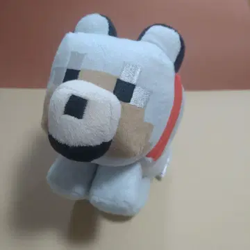 마인크래프트 늑대 봉제 인형