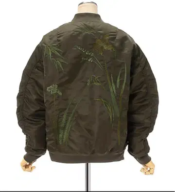 Mame Kurogouchi 블루종 Ma-1 플라이트 자켓 카키