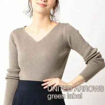 UNITED ARROWS green label 하트 넥 니트