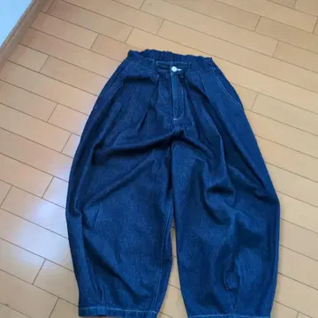 쿠라시키 데님 벌룬 팬츠
