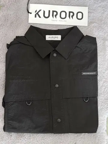 KURORO 블랙 버튼업 셔츠