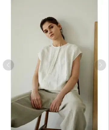 BLACK BY MOUSSY french sleeve tuck shirt