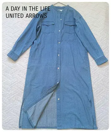 UNITED ARROWS 데님 셔츠 원피스 긴팔 FREE