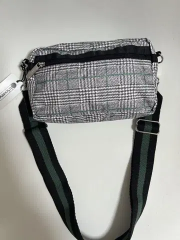 레스포 미사용 새상품 숄더백 체크 하운드투스 체크 패턴