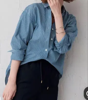 23구 CANCLINI 베이직 셔츠 블루 계열