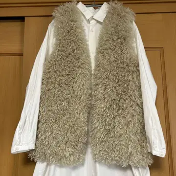 hwly 휴일 에코 퍼 복슬복슬 베스트 푸들 보아