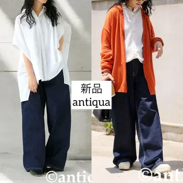 새상품 antiqua 안티카 데님 와이드 팬츠 n'Or somari