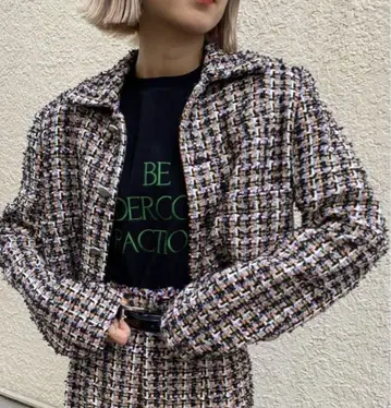 AMERI VINTAGE PLAYFUL TWEED JACKET