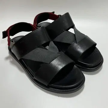 새상품 GEOX 제오 가죽 샌들 블랙