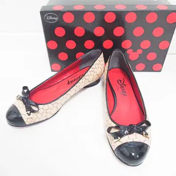 다이애나 Disney 미키 플랫 펌프스 베이지 22.5