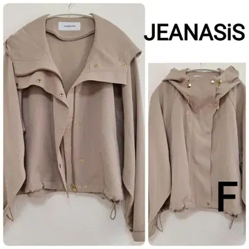 새상품급 JEANASIS 후드 드로스트 마운틴 후드티 베이지 프리