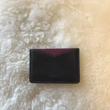 FURLA 카드 케이스 블랙/모브