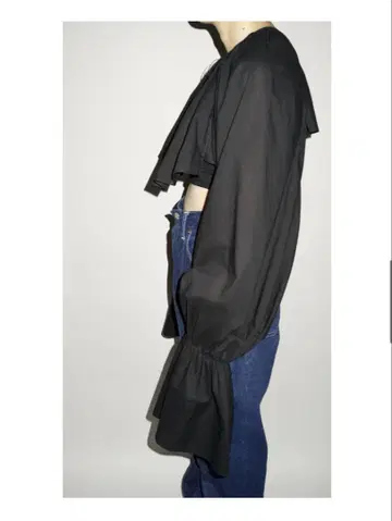 pan arm blouse 암 블라우스 블랙