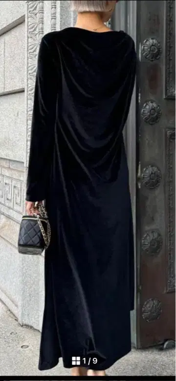젠느 모던 벨로아 원피스
