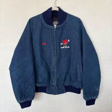 [ 구제 VINTAGE ] 80~90년대 USA 기업 로고 데님 블루종
