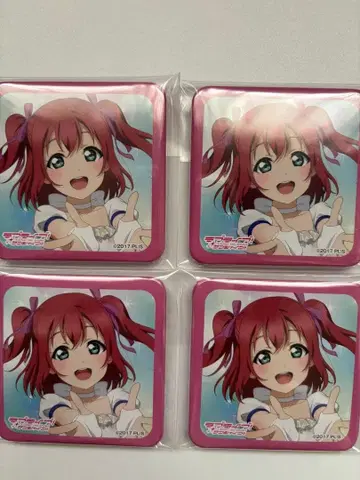 러브 라이브! 선샤인!! Aqours 쿠로사와 루비 캔뱃지 4개 세트