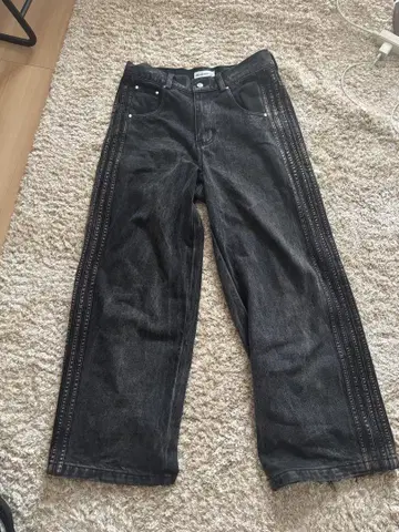 heaven can wait TRACK JEANS BLACK/BLACK