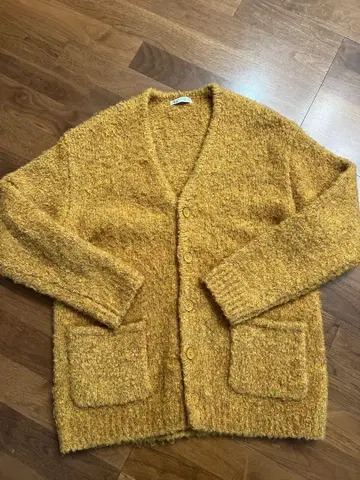 ZARA 머스타드 가디건 S-M